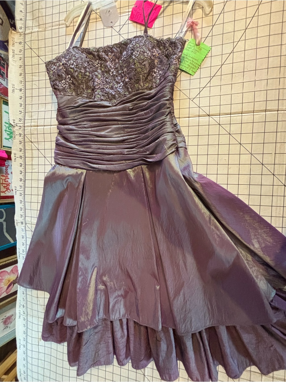 Women’s Backless Evening Dress in Plum